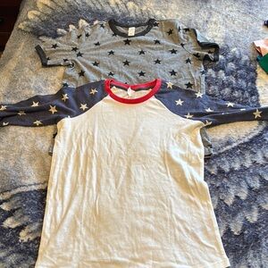 Star Pattern Kids Tees NWT
